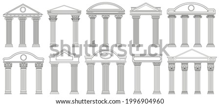 Similar – Image, Stock Photo pediment