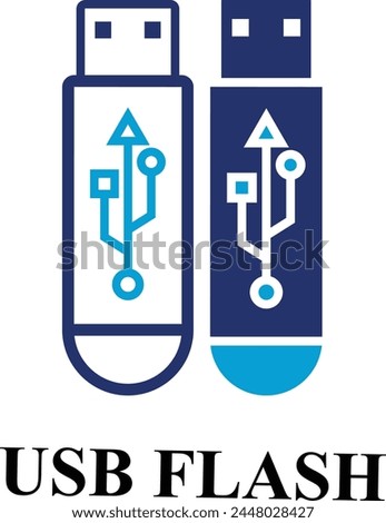 USB Flash, Pen Drive web icons in line and fill style. Set of high quality Information technology signs for web and mobile app. Colorful Editable icon set of IT and Gadgets.