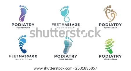 Foot logo designs concept vector, Iconic Foot Logo designs template.