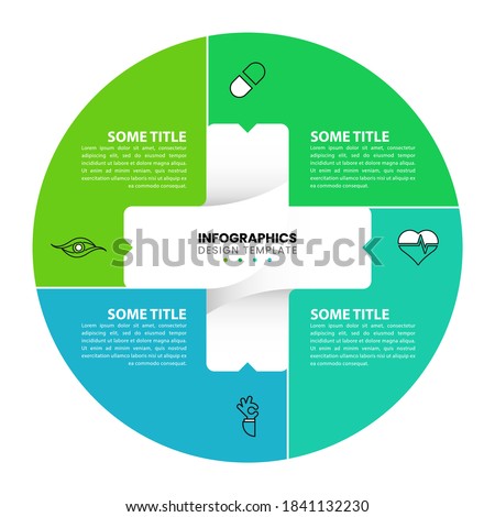 Infographic design template. Creative concept with 4 steps. Can be used for workflow layout, diagram, banner, webdesign. Vector illustration