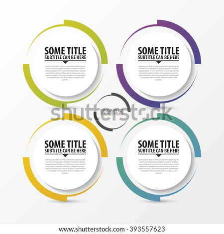 Circle infographic. Template for diagram. Vector illustration