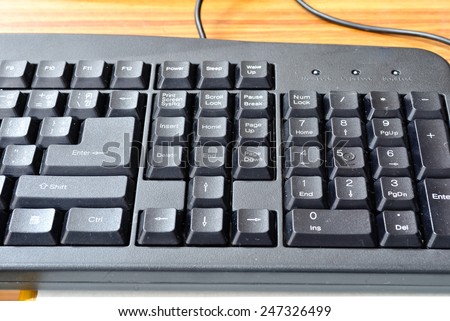 In computing, a keyboard is a typewriter-style device, which uses an arrangement of buttons or keys, to act as mechanical levers or electronic switches.