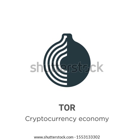 Tor vector icon on white background. Flat vector tor icon symbol sign from modern blockchain collection for mobile concept and web apps design.