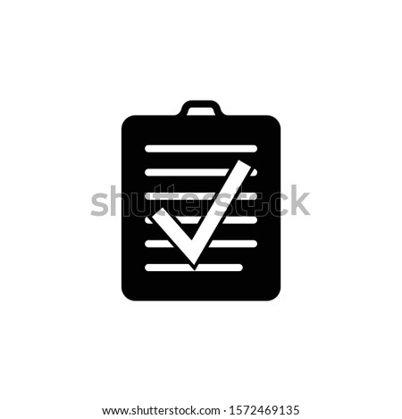 assignment turned in icon vector design element logo template
