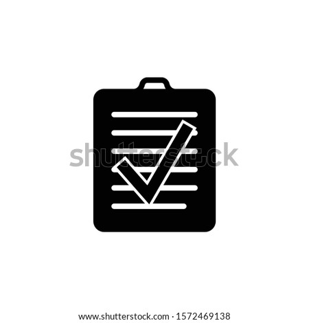 assignment turned in icon vector design element logo template
