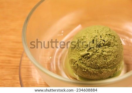 Green Tea Ice Cream, Japanese macha ice cream