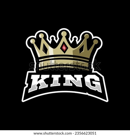 King Crown Logo Design for Sport and Gaming