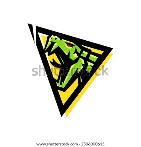 Viper athletic club vector logo concept isolated on white background for team sports and gaming