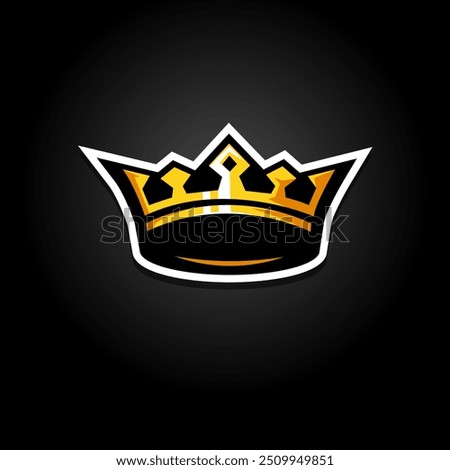 King sports gaming logo design vector