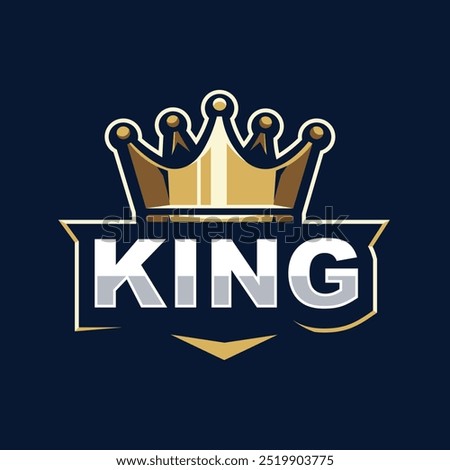 King Crown Sports Gaming Logo Design for Sports esport Gaming and More