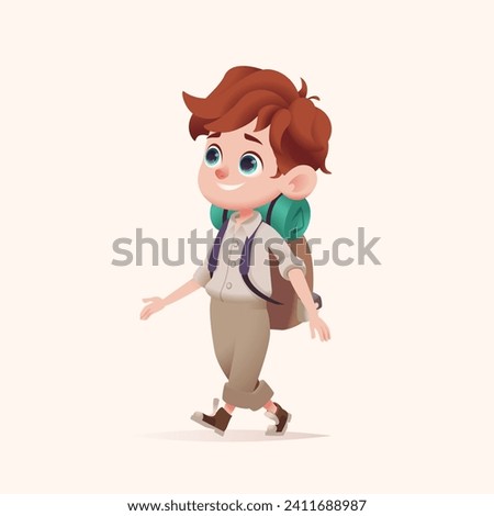 Similar – Image, Stock Photo little colored boy explores the feet of his little brother