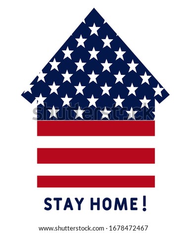 Similar – Image, Stock Photo Stays at home, red lettering stamped on white wall.