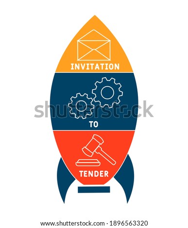 ITT - Invitation To Tender 
acronym. business concept background.  vector illustration concept with keywords and icons. lettering illustration with icons for web banner, flyer, landing page