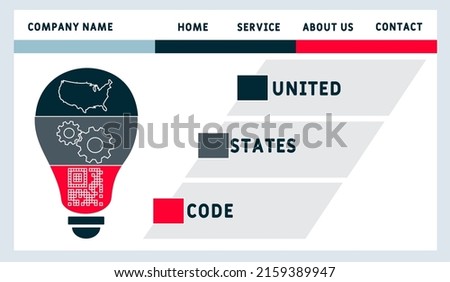 USC - United States Code acronym. business concept background. vector illustration concept with keywords and icons. lettering illustration with icons for web banner, flyer, landing pag