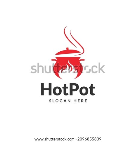 hot pot, cooking logo design