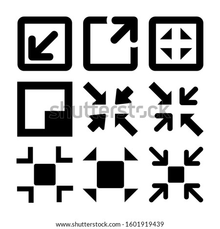 minimize screen icon isolated sign symbol vector illustration - Collection of high quality black style vector icons
