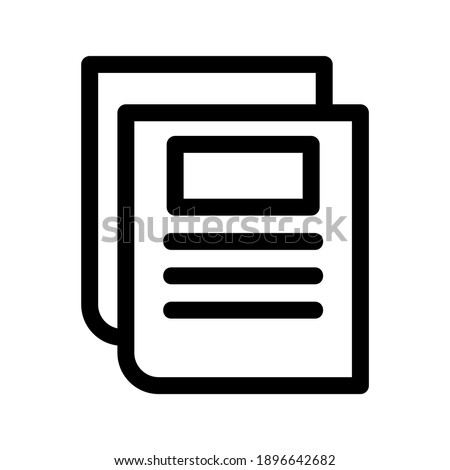 Newspaper icon or logo isolated sign symbol vector illustration - high quality black style vector icons
