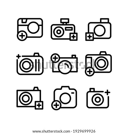 camera add icon or logo isolated sign symbol vector illustration - Collection of high quality black style vector icons
