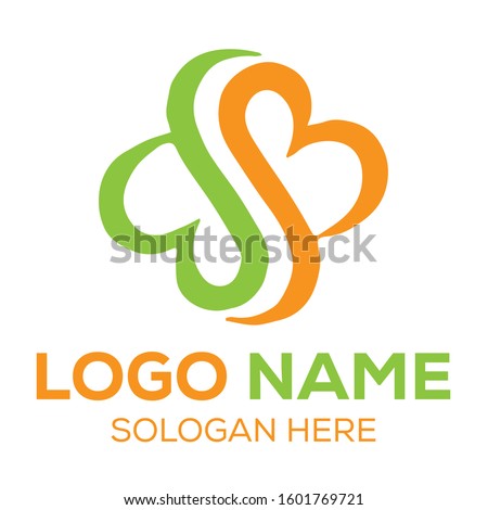 Outstanding professional BB flower shapes modern trendy logo design template suitable for company logo, print digital, icon, apps, print t-shirts, and other marketing material purpose