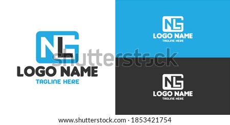 Creative Initial NLG for company logo, print, digital, icon, apps, and other marketing material purpose Stok fotoğraf © 
