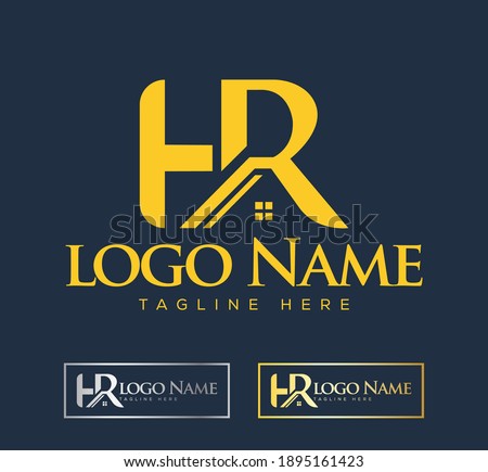 Creative HR real estate logo design concept suitable for company logo, print, digital, icon, apps, and other marketing material purpose