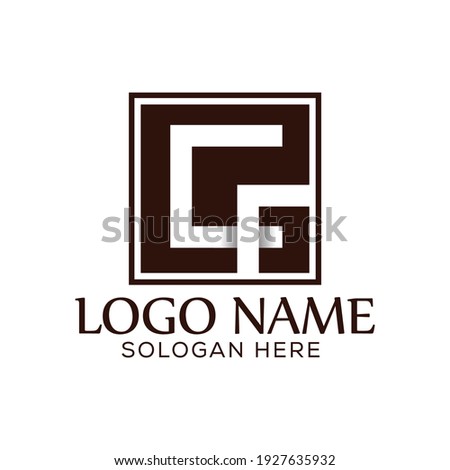 Creative CF logo design concept suitable for company logo, print, digital, icon, apps, and other marketing material purpose
