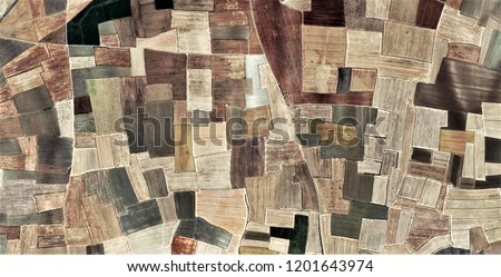 Fields in the afternoon, abstract photography of the deserts of Africa from the air. aerial view of desert landscapes, Genre: Abstract Naturalism, from the abstract to the figurative, 