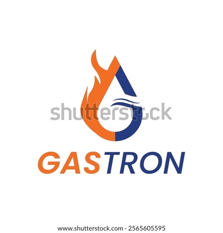 Initial G Letter Logo Design Template With Gas and Fire.