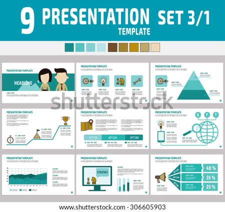 Set of multipurpose business presentation template.Infographic element.business concept.flyer layout design.brochure modern Style.flat icons vector illustration.