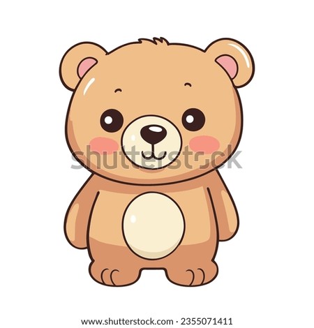 Cute Teddy Bear. illustrator vector