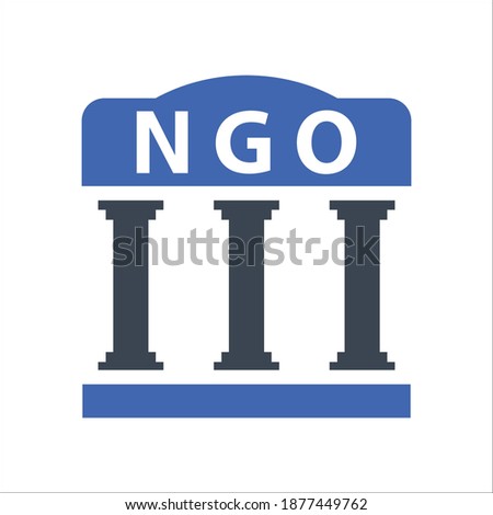NGO, organization Icon, vector graphics