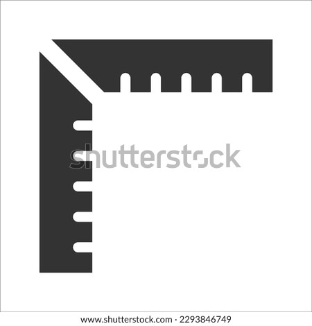 Ruler tools icon, Vector Graphics