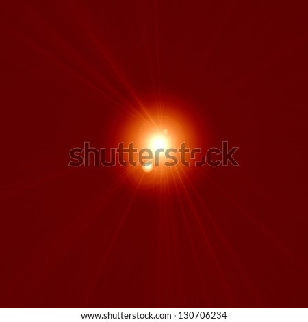 hot sun in a red background
