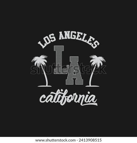 Los angeles graphic t-shirt and apparel design