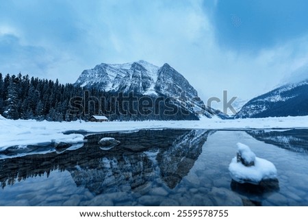 Similar – Image, Stock Photo wonderland Alberta Lake