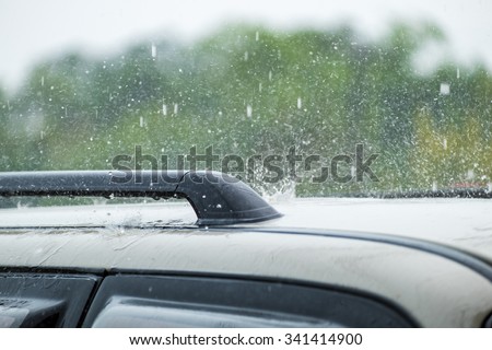 Similar – Foto Bild Hagel in einem Schutznetz über Gemüsepflanzen