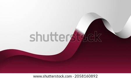 EPS10 Vector Patriotic Background with Qatar flag colors. An element of impact for the use you want to make of it.