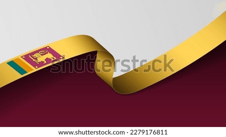 SriLanka ribbon flag background. Element of impact for the use you want to make of it.