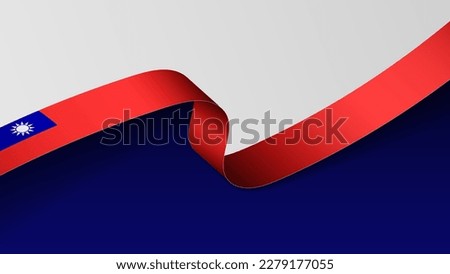 Taiwan ribbon flag background. Element of impact for the use you want to make of it.