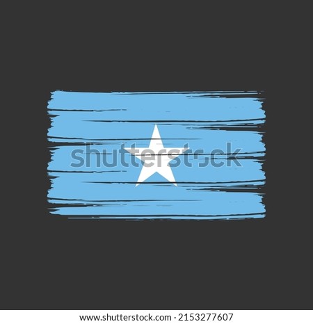 Somalia Flag Brush. National Flag