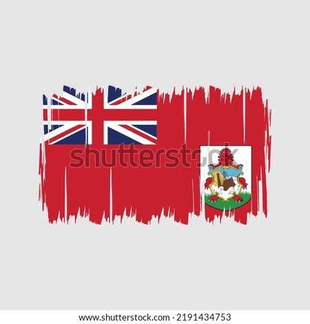 Bermuda Flag Brush. National Flag