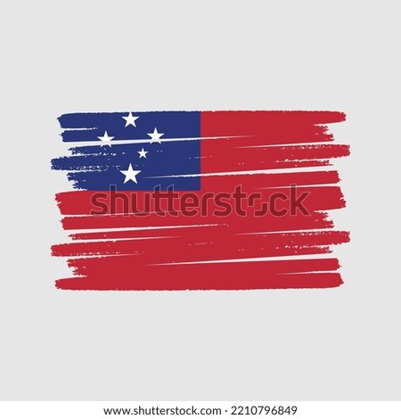 Samoa Flag Vector. National Flag