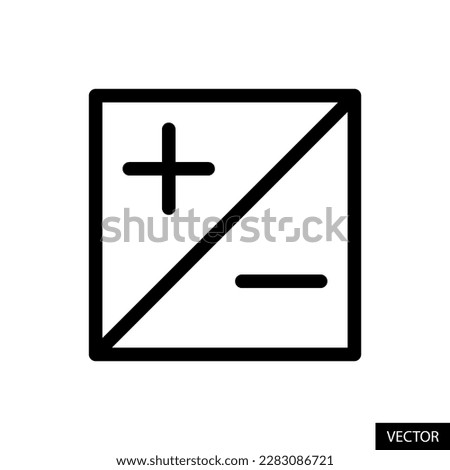 Exposure level tool vector icon in line style design for website, app, UI, isolated on white background. Editable stroke. EPS 10 vector illustration.