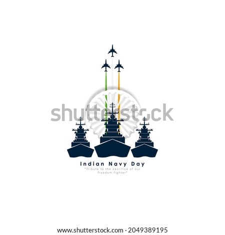 Vector illustration of Indian navy day. ストックフォト © 