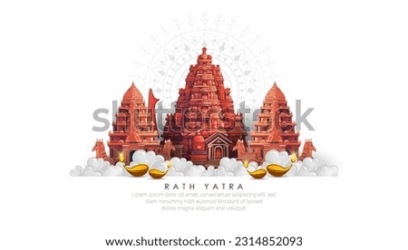 Ratha Yatra-vector illustration of Ratha Yatra. Lord Jagannath	