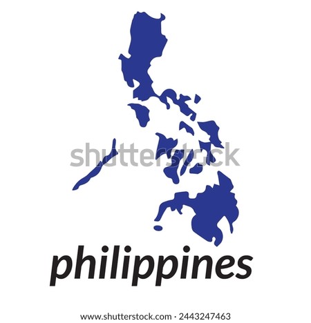 Phillipines Map vector icon template.


