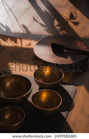 Similar – Image, Stock Photo Crop man with bowl of ramen soup