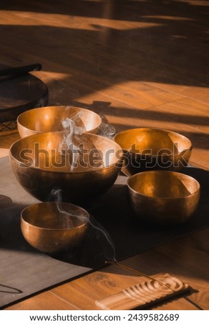 Similar – Image, Stock Photo Crop man with bowl of ramen soup