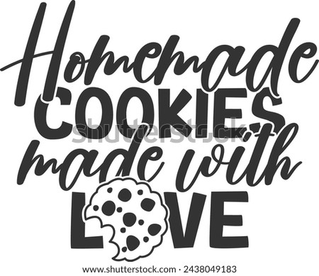 Homemade Cookies Made With Love - Cookie Jar Illustration