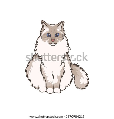 Ragdoll Cat Drawing | Free download on ClipArtMag
